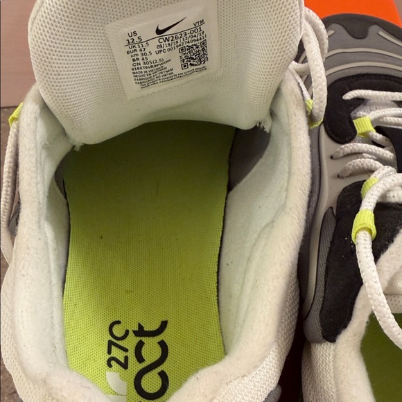 Nike Mens Air max 270 react Black and Lime Sneakers. Size 12.5 - Picture 5 of 9